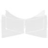 Luxshiny 2 Pezzi Supporto Espositore per Palloni in Acrilico, Espositore per Palloni da Calcio, per Football e Pallavolo, Trasparente, Facile da Pulire, per Casa ed Esposizione
