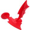 Mikikit 2 Pezzi Accessori Decorativi per Casco con Elementi a Forma di Piume per Casco Moto in Plastica Rosso Installazione Facile Ciclismo e Biking