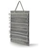 FytStycale Arts Belt Holder Portacinture Karate Espositore da Parete con Tasche Trasparenti in Feltro Organizzatore per Medaglie Visualizzazione, Light Gray