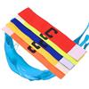 PACKOVE 5 Pezzi Fascia da Capitano per Calcio Elastico Regolabile in Nailon Design Anticaduta per Sport di Squadra e Calcio, Adatta per Adulti e Grandi Colore Casuale