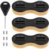 NAMOARLY SUP Fin Box Fin Box per SUP Base Pinna di Coda a 8 Plastico e Sponge Nero Migliora Controllo e Stabilità
