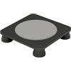 Harilla Trampolino per Bambini Trampolino Quadrato Tappeto Rotondo Rimbalzello Indoor Mini Trampolino Pedana Elastica Silenziosa con Piedini Ammortizzanti in, Nero