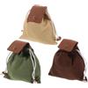 Alasum 3 Pezzi Borsa da Raccolta Pieghevole per Frutta e Funghi in Tela Cerata Resistente Base Rinforzata e Cintura Ergonomica per Campeggio e Caccia