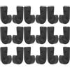 ibasenice 20 Pezzi Gancio di Ancoraggio a J per Kayak, Gancio per Corda Elastica, Nylon Nero, Antiscivolo, Leggero, per Barca e Corda Elastica, Accessorio Kayak e Canoa