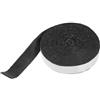 Luxshiny Nastro Grip per Racchetta, Overgrip da Tennis e Badminton in Fibra Nero, 10m, Antiscivolo e Assorbente Sudore, Facile da Usare
