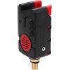 Hemobllo Electronic Fish Bite Alarm Allerta per Abboccata di Pesce in Abs Rosso Clip Forte per Canna da Pesca Pesca Notturna di Altura
