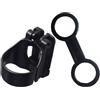 TEHAUX Clip Boccaglio e Maschera da Snorkeling, Fermo Riutilizzabile in Silicone e ABS, Nero, Doppia Fibbia, per Tubo Snorkel e Cinghia Maschera, Attrezzatura Sub, Facile da Usare
