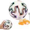Gsycle Pallone da calcio misura 5 in pelle PU allenamento pallone ufficiale da gara con costruzione cucita a macchina per allenamenti all'aperto in campionato uso ricreativo (ago incluso)