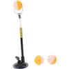 BELLIFFY Allenatore di Ping Pong Kit di Allenamento per Tennis da Tavolo con Base a Ventosa Portatile, PVC e Lega di Alluminio, Nero, per Adulti, Casa e Viaggio