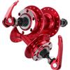 Healeved Mozzo Bici Posteriore Mozzo per Bici 36 Fori in Lega Rosso per Mountain Bike Stabilità Migliorata e Compatibilità Versatile