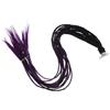 HAPINARY Helmet Hair Braid Ventosa Rimovibile, Motocross Helmet Braid Sfumata Nera e Viola, Accessorio per Casco da Bicicletta e Moto, Scooter e Guida, Filo ad Alta Temperatura, Stile