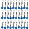 LIGHTAOTAO Connettore per Pesca Space Bean 100 Pezzi Acciaio Inossidabile | Blu, per Acque Profonde e Correnti Rapide, Anti-corrosione e Riduce L'attorcigliamento della Lenza