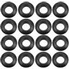 Cabilock 4 Impostato Paddle Drop Ring Paraspruzzi per Pagaia Kayak Drop Ring in Plastica Nero per Pagaia Kayak e Canoa, per Canoa e Canoismo
