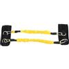 NUOBESTY Bande di Resistenza per Caviglie Regolabili Gialle in Lattice e Tessuto Intrecciato per Allenamento Indoor e Outdoor Polsini Professionali per Attivare i Glutei