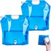 Hlimind Bidone Acqua Pieghevole 10L con Rubinetto, 2X Serbatoio