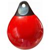 Milageto Parabordo Gonfiabile Parabordo Marino Boetta Galleggiante Gavitello Nautico in Pvc Ispessito Corpo a Goccia Alta Visibilità con Foro per Corda Adatto, Rosso, 29X35CM