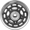NGDVJEXPHUKS Ruote piroettanti, Ruota con rotelle da 3 Pollici in PU silenziosa Trasparente Nera Cuscinetto Portante 40 kg Accessori for Carrello Portapacchi