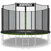 ZIPRO JumpPro OUT Trampolino da Giardino, Trampolino per Bambini, con Rete Esterna, Resistente, Protezione UV, Montaggio Facile, Portata 100-150 kg, Ø 183/252/312/374/435/496 cm