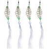 Amosfun 4 Pezzi Rete da Pesca Resistente in Nailon e Ferro Facile da Pulire e Trasportare Trappola Multifunzione per Pesca Sportiva e Professionale
