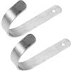 BESPORTBLE Ganci per salvagente anulare, Supporto in Acciaio Inox 304, 2 Pezzi, Apertura da 7,6 cm, per dispositivi di galleggiamento di Emergenza e Piscine