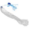 Zerodeko Rete da Lancio la Pesca in Acqua Salata Rete da Pesca a Mano senza Anello Monofilamento e Acciaio Bianca 1,2m per Pesci ed Esche