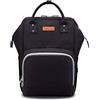 SONARIN Multifunzione Zaino Fasciatoio Bambino per Pannolini,Organizer per Zaino da Viaggio Con Sacchetto di Isolamento Termico,Interfaccia USB,Impermeabile, Grande Capacità,Ideale Regalo