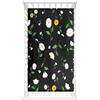 Morbuy Lenzuola con Angoli per Lettino, Fiore Schiacciato Morbido Lenzuola da Lettino, Lenzuola Navicella con Angoli Elasticizzati Lenzuola per Culla per Neonati (140x70cm,Nero)
