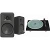 Pro-Ject + Kanto ORA4 nero opaco (confezione da 2) + T1 EVO BT nero laccato