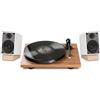 Pro-Ject + Onkyo GX-10DB bianco (lot de 2) + E1 Phono noce