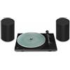 Pro-Ject + Sonos T1 EVO BT nero laccato + Era 100 nero opaco (set di 2)