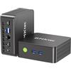 GMKtec Mini PC N95 (Turbo 3.4 GHz) 8 GB DDR4 256 GB SSD Computer Desktop 4K Dual HDMI Display/3x USB 3.2/WiFi 5 BT5.0/RJ45 Ethernet Nucbox G3S