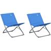 Totò Piccinni Spiaggina BEACH in Acciaio e Telo in Poliestere (Blu 2Pz)