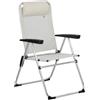 Totò Piccinni Spiaggina RIVA Alluminio Textilene 7 Posizioni (Beige 1Pz)