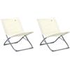 Totò Piccinni Spiaggina BEACH in Acciaio e Telo in Poliestere (Beige 2Pz)