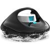 BRINBO 2026 Robot Pulitore per Piscine, Ricarica 2.5H con 130 Minuti Autonomia, Doppio Motore Trazione Potente, Copertura 80 m²（Nero）