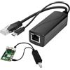 Dozylive Adattatore PoE Gigabit Tipo C 5V 3A con RJ45, Splitter Power Over Ethernet 48V a 5V per USB-C, IEEE 802.3af/at, 10/100/1000Mbps per Raspberry Pi, Telecamere IP, Router e Dispositivi USB-C