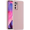 HULLIN Custodia per Telefono in Silicone Colorato, Adatta per OPPO A16 / OPPO A16s / OPPO A54s (6.52) - Polvere di sabbia