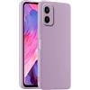 HULLIN Custodia per Telefono in Silicone Colorato, Adatta per Realme 10 (4G) (6.4) - Erba Viola