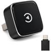 Okaywork Adattatore CarPlay Wireless per Apple CarPlay e Android Auto, Plug and Play, WiFi6 Dual-Band, Bluetooth 5.3, con adattatore di connessione USB, iOS 10+ Android 11+