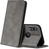ZONNAVI Cover per Huawei P20 Lite, Flip Custodia Pelle PU con [Slot Cart] [Supporto Stand] [Magnetica], Cover a Libro Portafoglio per Huawei P20 Lite (Grigio)