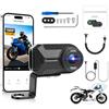 GOHHDL Mini Dashcam per moto 1080P, Telecamera Anteriore Impermeabile IP66 senza display, APP-WiFi (Avvisi acustici - Trova auto), Registrazione in Loop, Regali per Appassionati di Moto