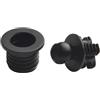 BildeeMait Kit di 10 paia di guide per griglia con presa a sfera per altoparlanti, clip per casse, clip di sicurezza in rete nera (A31)