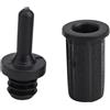 BildeeMait Kit di 10 paia di guide per griglia con presa a sfera per altoparlanti, clip per casse, clip di sicurezza in rete per copertura a scatto, nero (026)