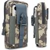 Cadorabo marsupio tattico per cellulare in MIMETICO BLU -molle marsupio EDC compatibile con Samsung Galaxy J6 2018 con tracolla -marsupio militare da cintura max. 6,7 pollici marsupio da anca