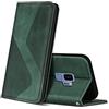 ZONNAVI Cover per Samsung Galaxy S9, Flip Custodia Pelle PU con [Slot Cart] [Supporto Stand] [Magnetica], Cover a Libro Portafoglio per Samsung Galaxy S9 (Verde)