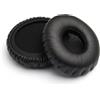 Generic 2 pezzi cuscinetti auricolari di ricambio per cuffie paraorecchie copertura in spugna, comodi cuscinetti per orecchie in schiuma morbida nera (60 mm)