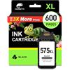 COLORETTO 575XL Cartucce per PG-575 XL Canon PIXMA TS3750i TS3752i Nero