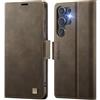Sojlecyu Custodia a Libro Pelle per Samsung Galaxy S26 Ultra RFID, Marrone | Blocco RFID, Portafoglio con Slot PortaCarte, Funzione Supporto Pieghevole, Protezione Antiurto TPU, Pelle PU Premium