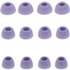 CYADCI 6 paia di gommini di ricambio per auricolari viola S/M/L in gomma, in silicone, compatibili con cuffie Samsung Galaxy Buds 2 Pro, custodia di ricarica