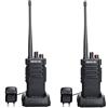 Retevis RT29 Walkie Talkie Lungo Raggio, Professionali Ricetrasmittenti Portatile con 3200 mAh, 16 Canali CTCSS/DCS VOX Ricaricabili Walkie-Talkie per Caccia, Sicurezza (Nero, 2 Pezzi)